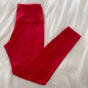 Neon Pink Active Leggings - Athleta Size M
